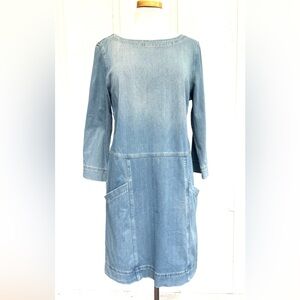 Anthropologie Blue Denim Dress